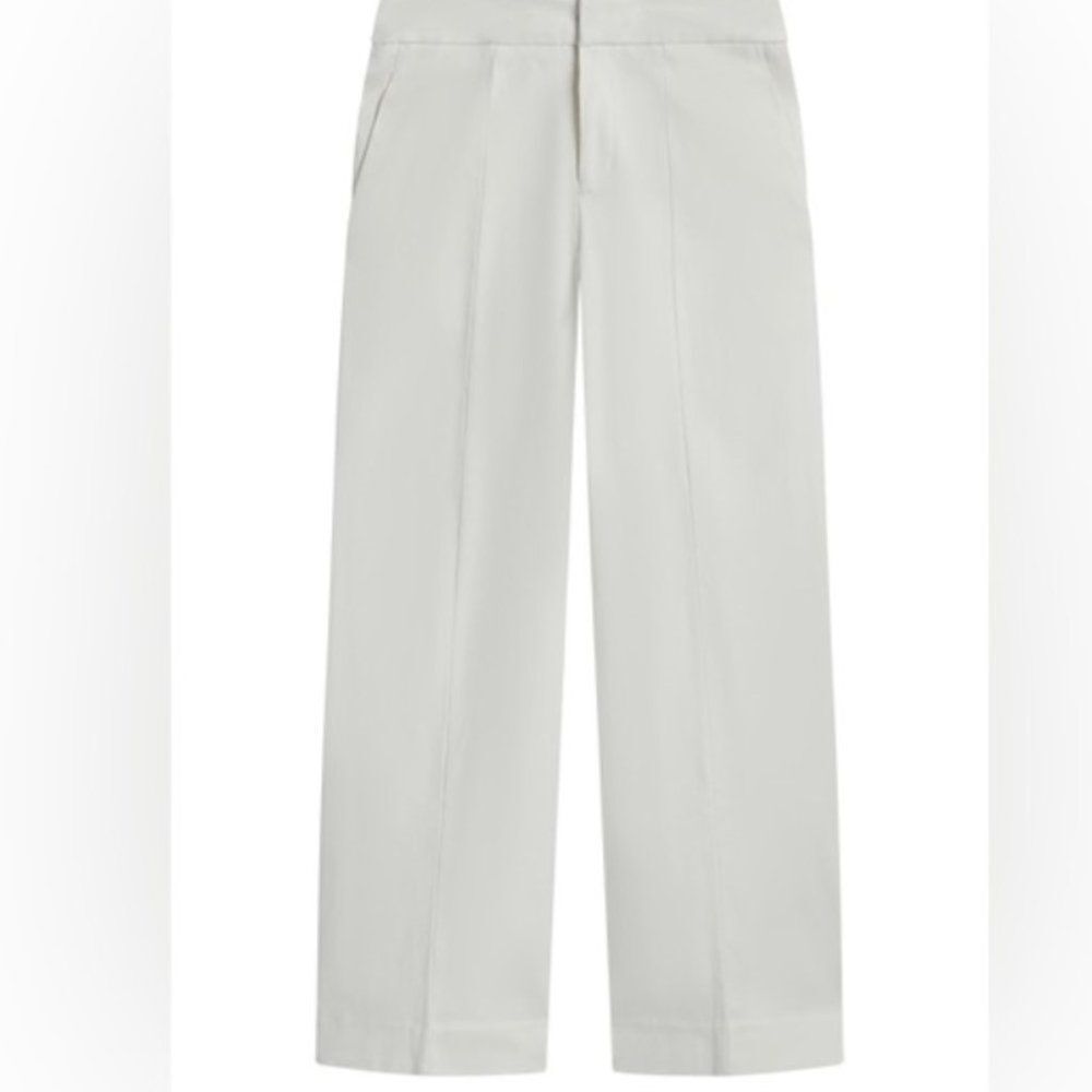 Everlane The Wide Leg Structure Pant in White Bone 0